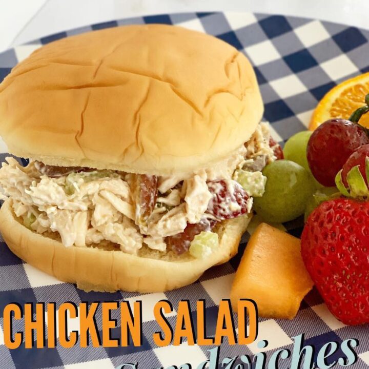 Instant Pot Chicken Salad Sandwiches