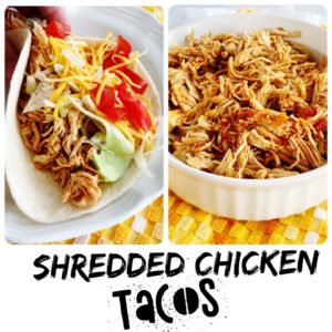 Shredded Chicken Tacos 
