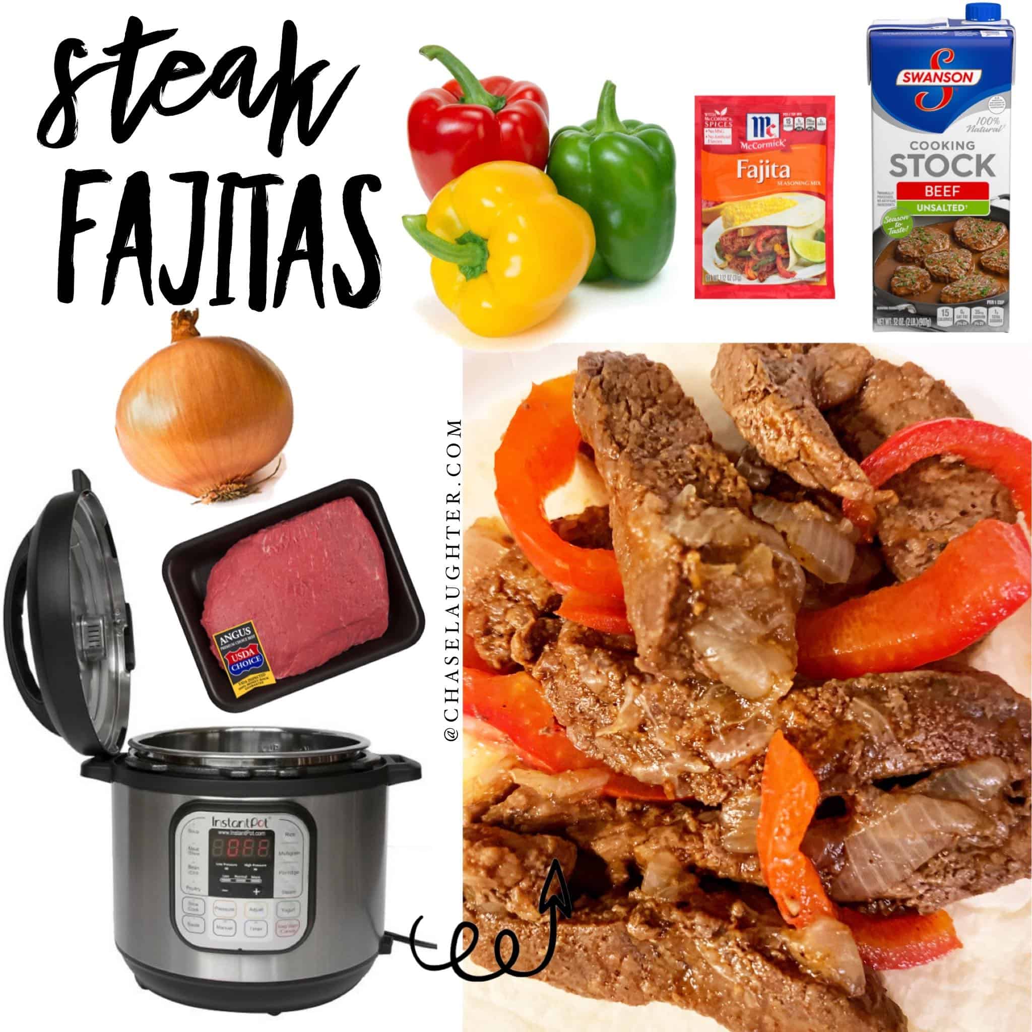 Instant Pot Steak Fajitas  Easy Family Dinner Recipe