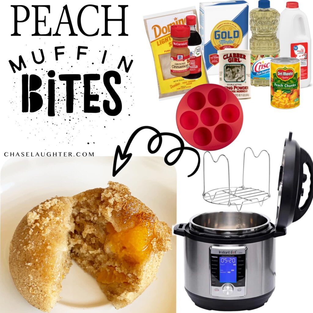 Instant Pot Peach Muffin Bites - Chase Laughter