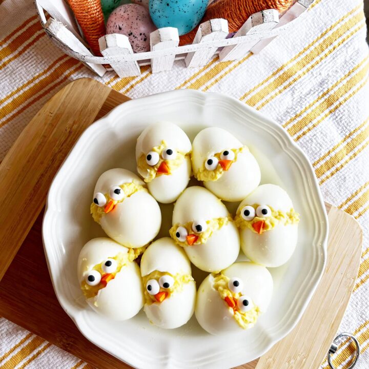 Instant Pot Deviled Eggs (Easter Egg Chicks)