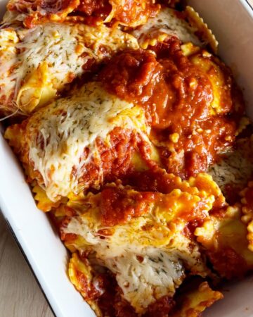 Lazy Ravioli Lasagna